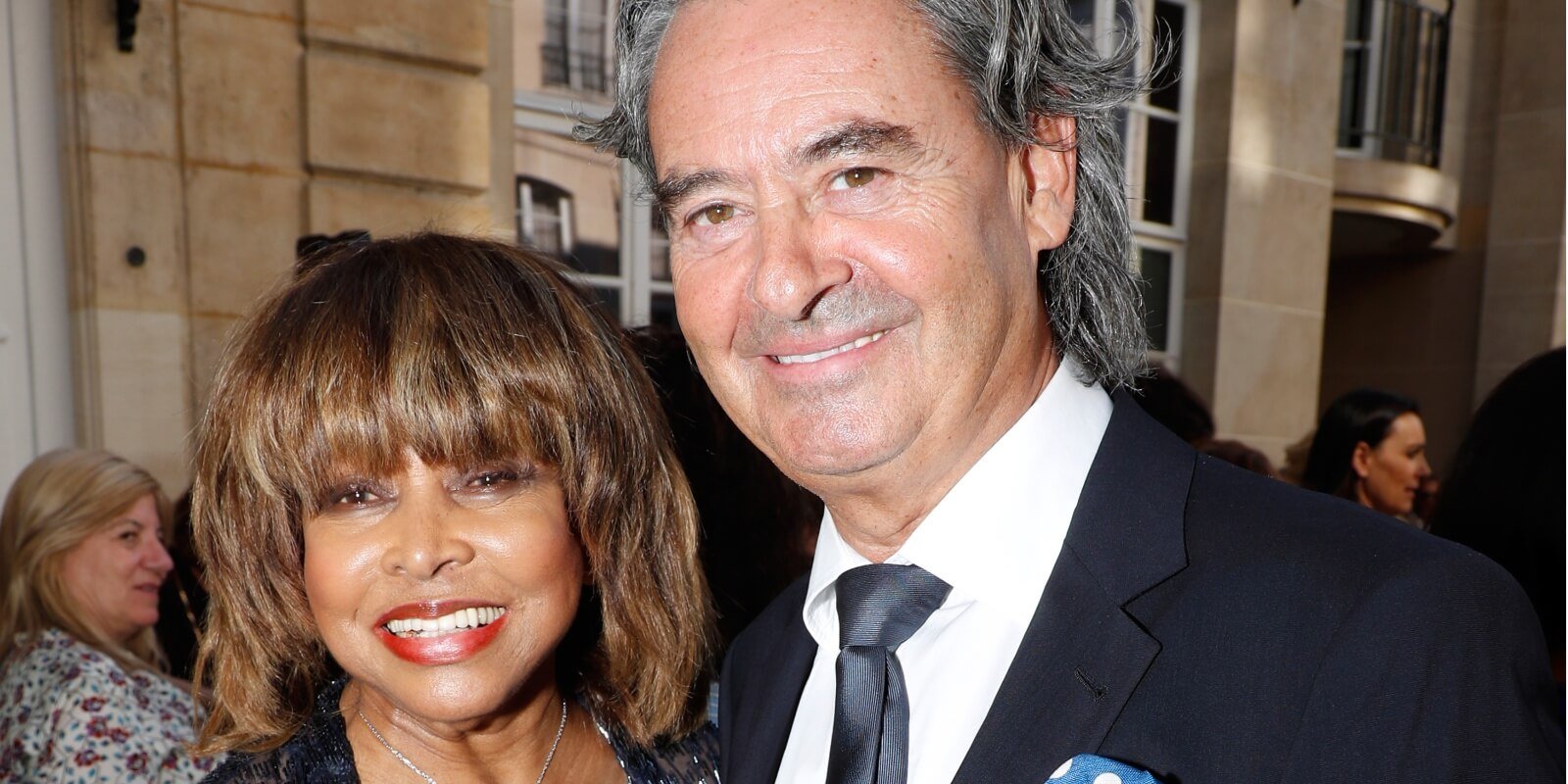 Tina Turner and her husband Erwin Bach photographed in Paris, France in 2018.