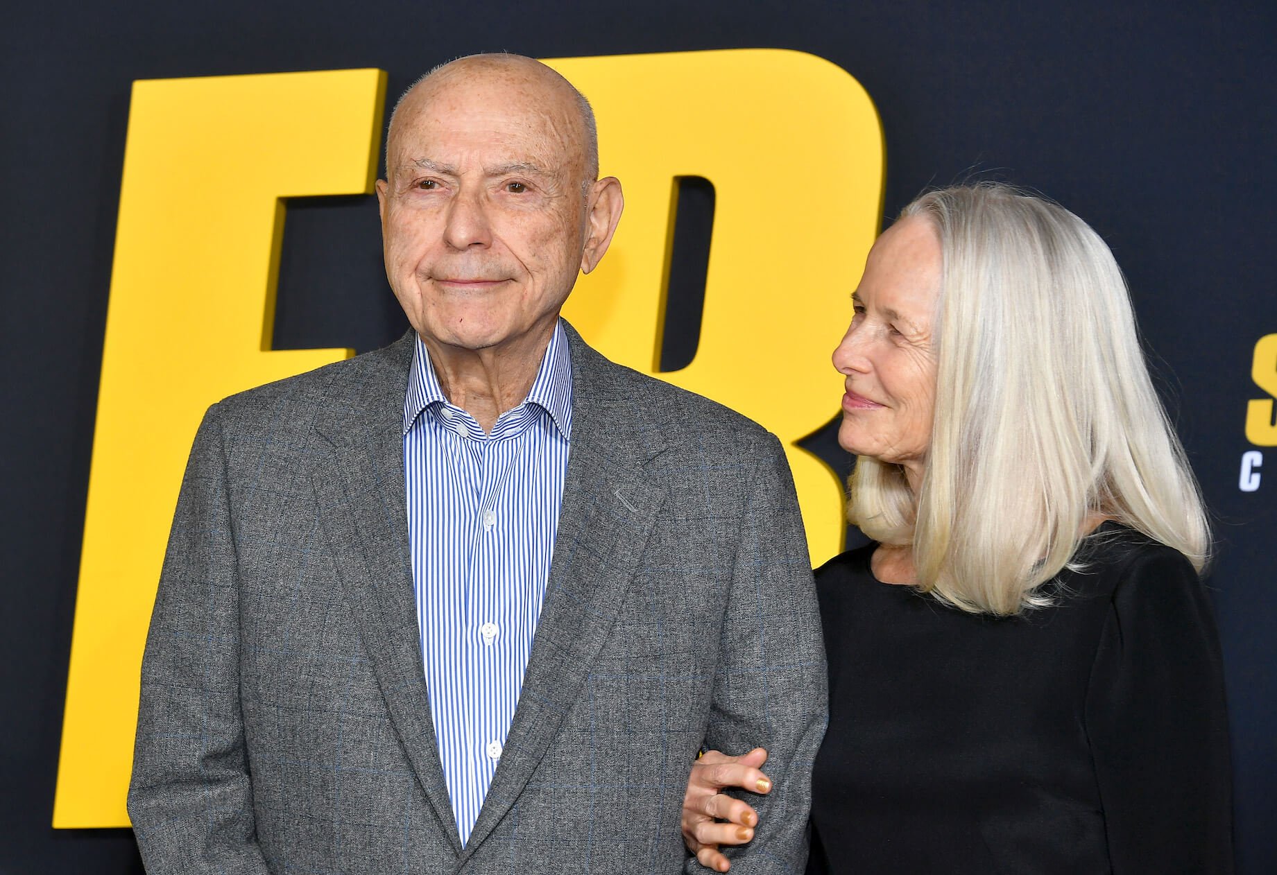 Alan Arkin with his wife Suzanne Newlander Arkin at an event