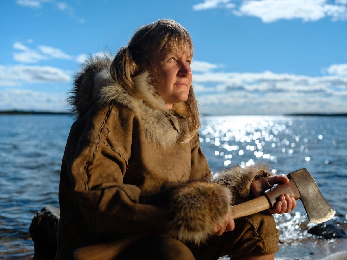'Alone' Season 10 cast member Ann Rosequist sitting in front of water