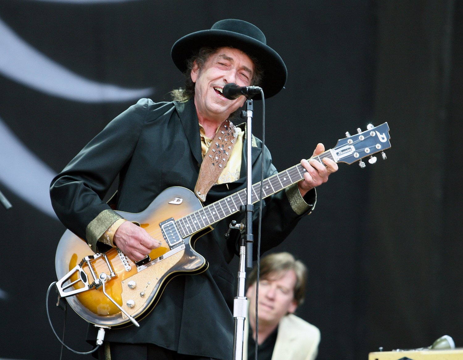 Bob Dylan performs at the Rothbury Music Festival in 2009 in Rothbury, Michigan