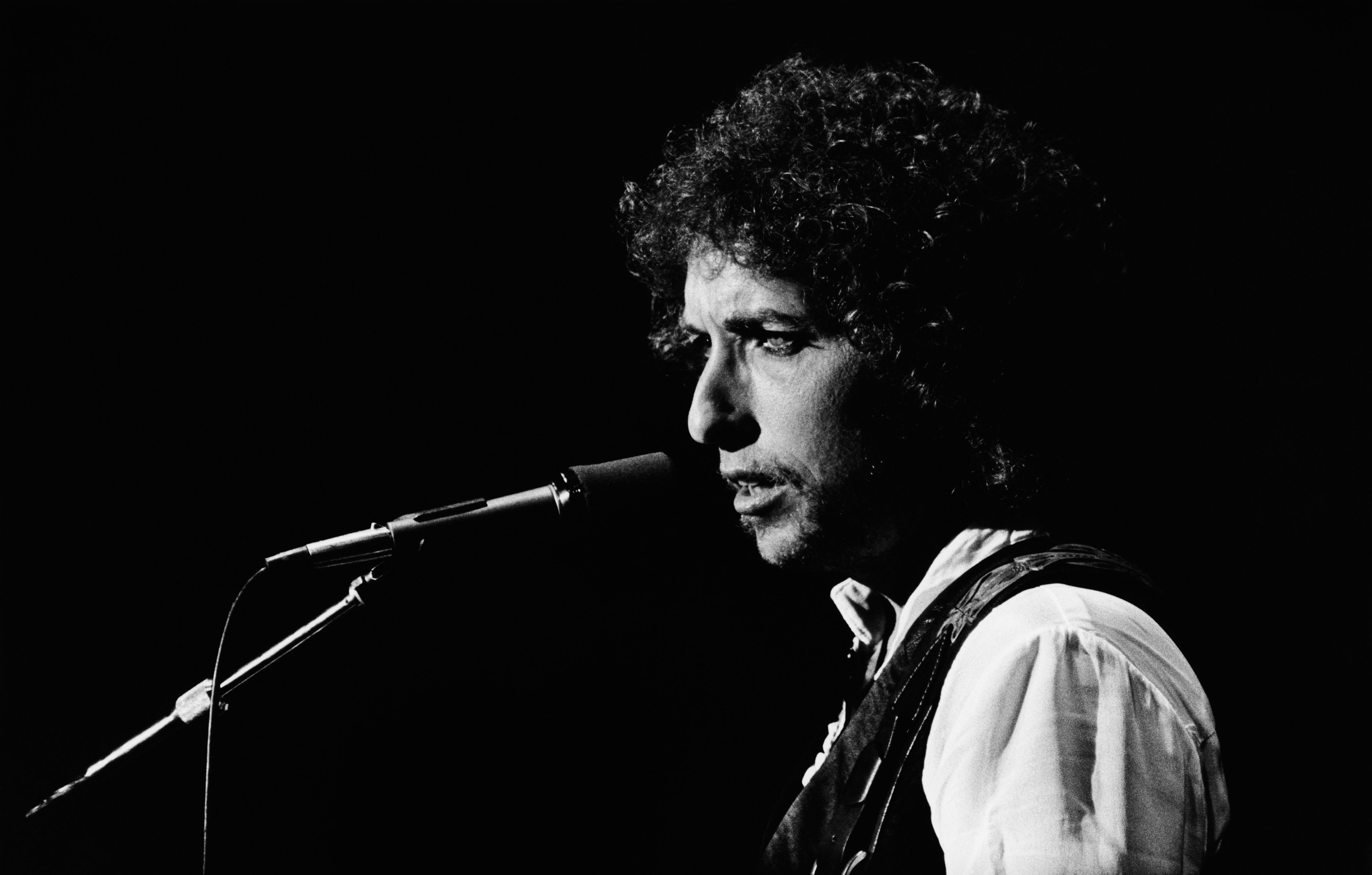 Bob Dylan performs at the Warfield in San Francisco, California