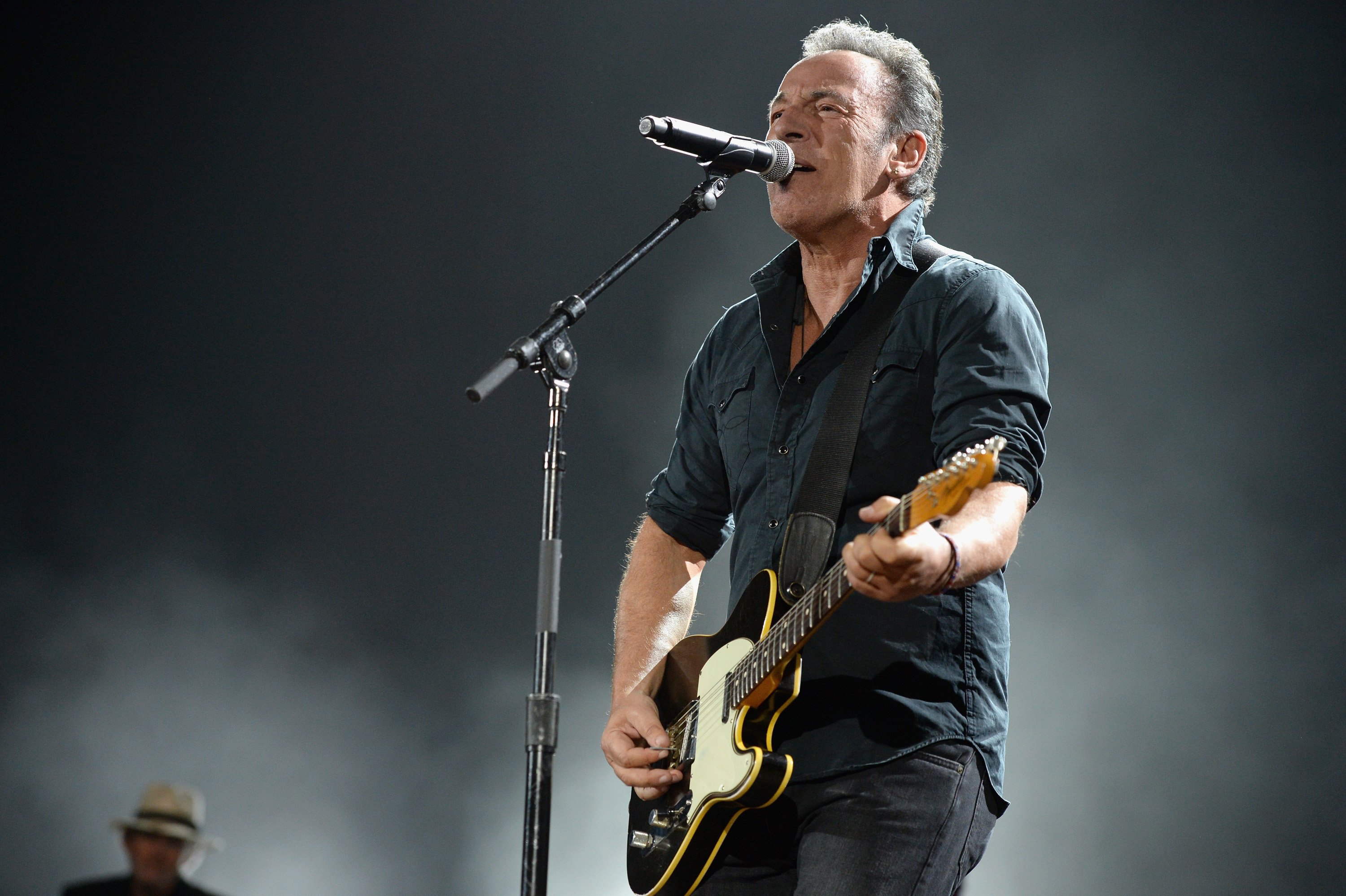 Bruce Springsteen performs at the MusiCares Person of the Year Gala for Bob Dylan in Los Angeles, California, in 2015