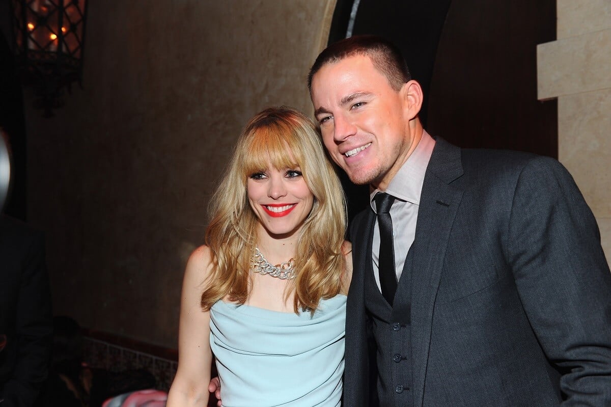 Channing Tatum and Rachel McAdams smiling at the premiere of 'The Vow'.