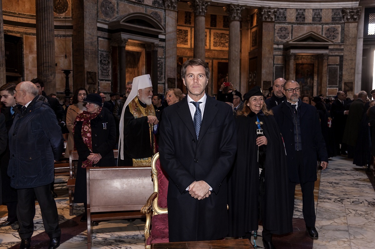 Emanuele Filiberto of Savoy, Prince of Venice during for the mass in memory of the kings of Italy within the Pantheon in Rome, Italy