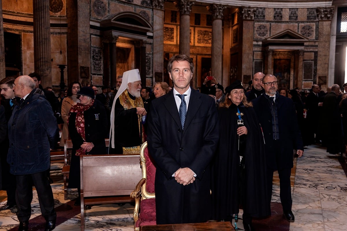 Emanuele Filiberto of Savoy, Prince of Venice during for the mass in memory of the kings of Italy within the Pantheon in Rome, Italy