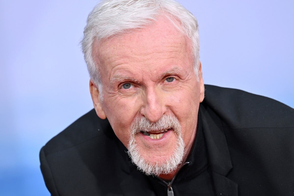 James Cameron attending the Hand and Footprint Ceremony.