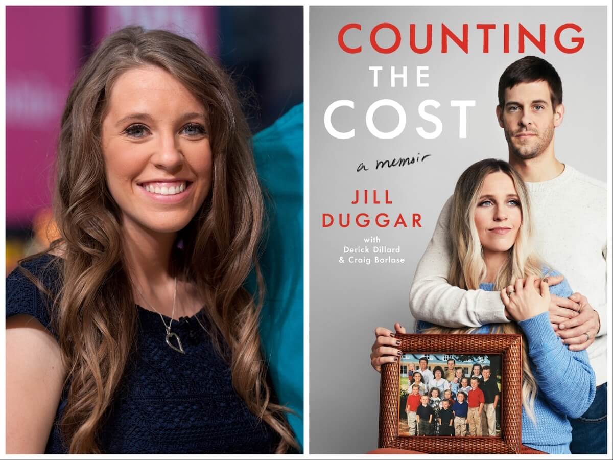 Photo of Jill Dillard next to cover of her book 'Counting the Cost'