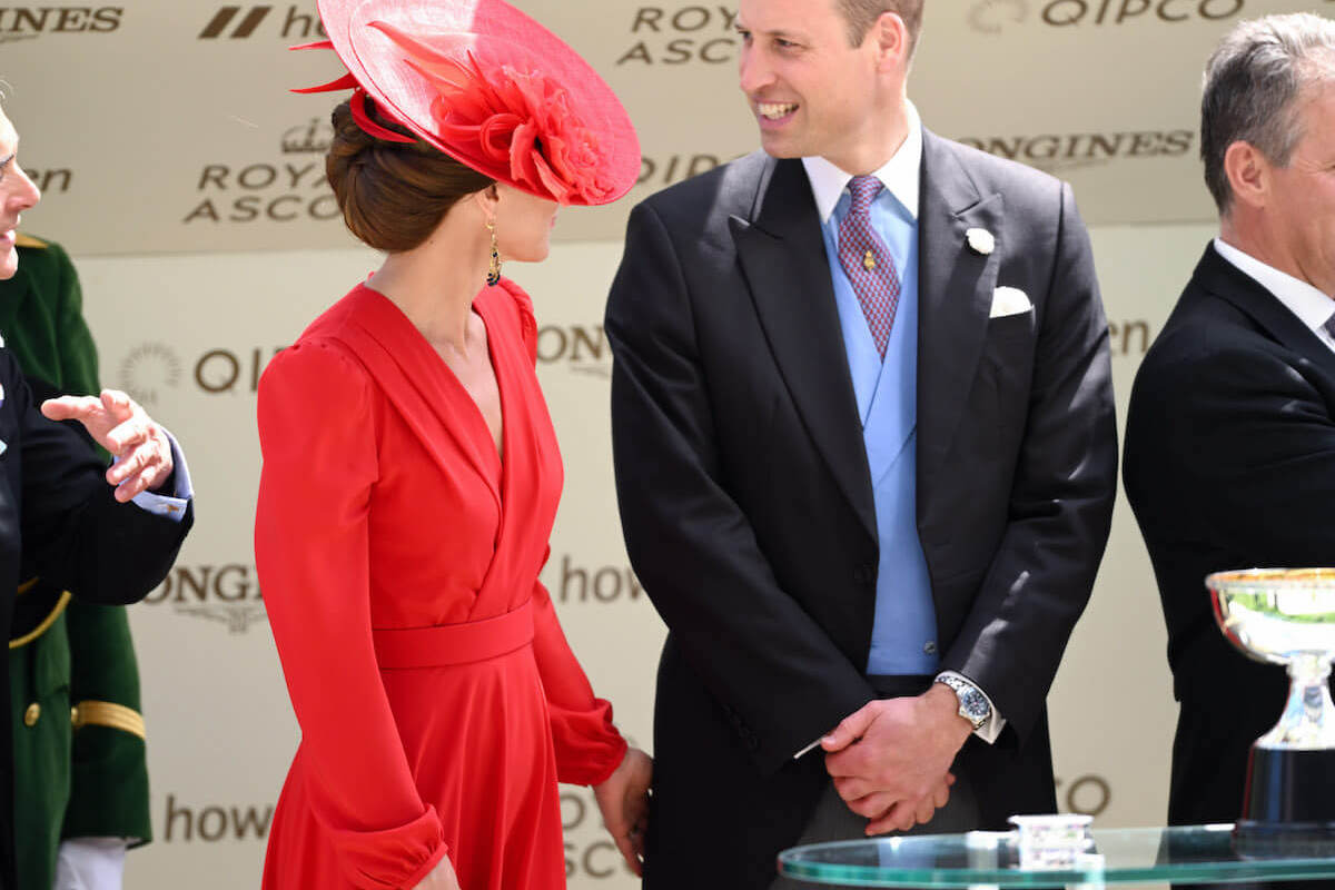 Kate Middleton, who a body language expert believes wasn't ignored by Prince William at the 2023 Royal Ascot, stands next to Prince William