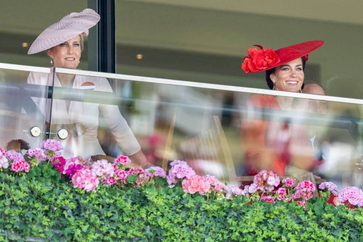 Kate Middleton, who 'cemented' her friendship with Sophie, Duchess of Edinburgh, stands with the royal at the 2023 Royal Ascot