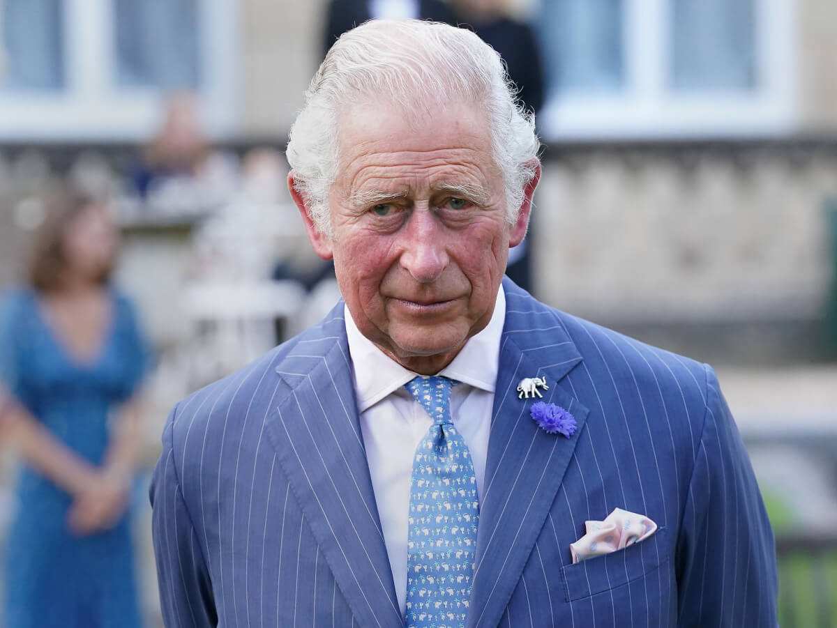 King Charles attends the "A Starry Night In The Nilgiri Hills" event hosted by the Elephant Family in partnership with the British Asian Trust at Lancaster House on July 14, 2021 in London, England