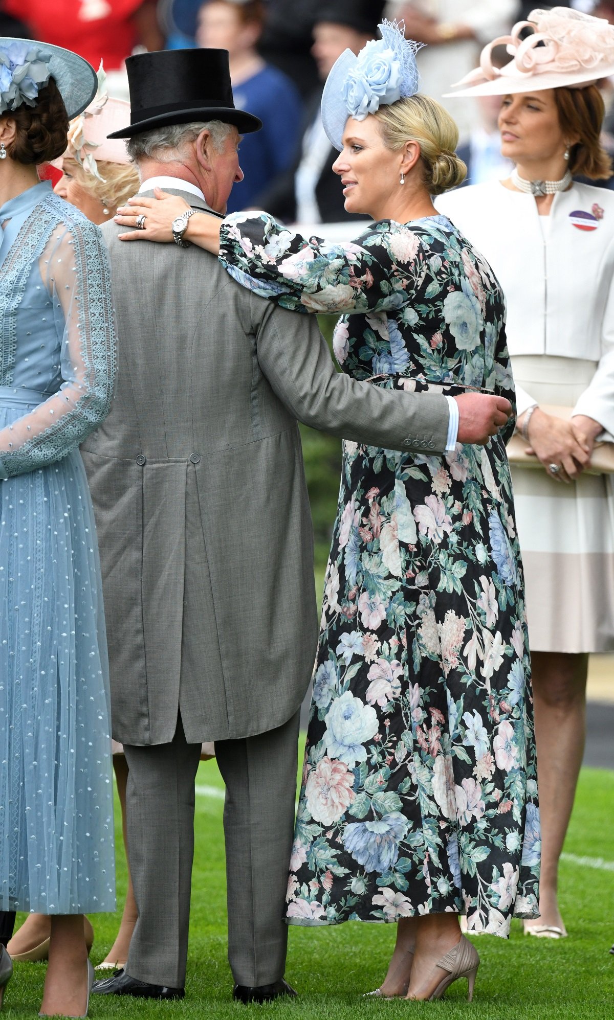 King Charles and his neice, Zara Tindall, attend Royal Ascot