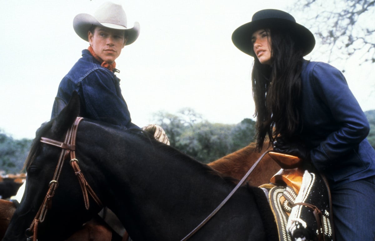 Matt Damon and Penelope Cruz on horses in the 2000 movie adaptation of the Cormac McCarthy book 'All the Pretty Horses'