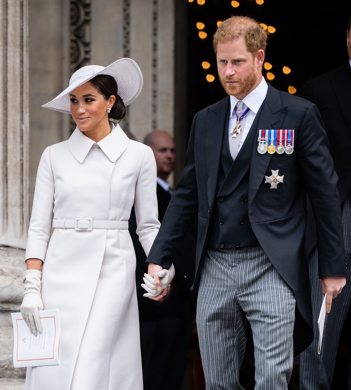 Meghan Markle and Prince Harry attend the National Service of Thanksgiving at St Paul's Cathedral