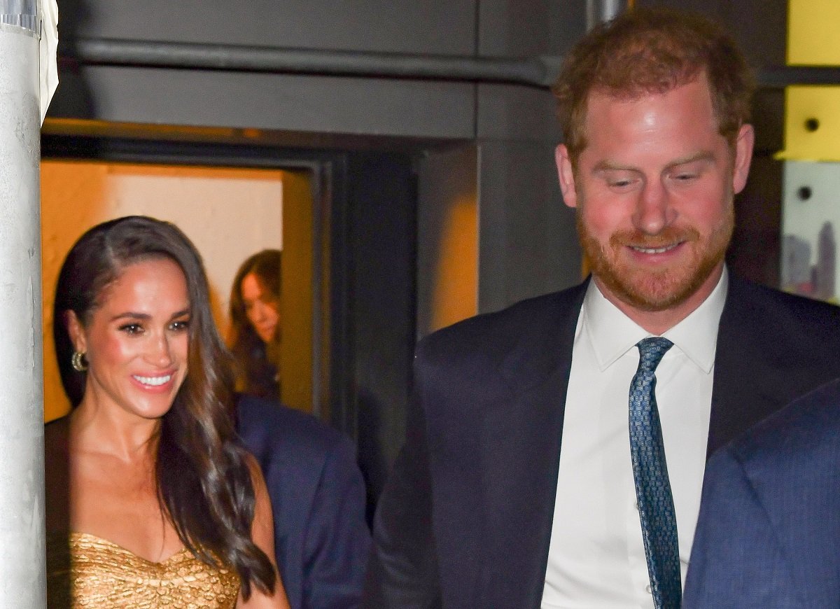 Meghan Markle and Prince Harry, who have been dubbed 'incredibly boring' after reports Archetypes podcast is canceled, leave The Ziegfeld Theatre in New York City