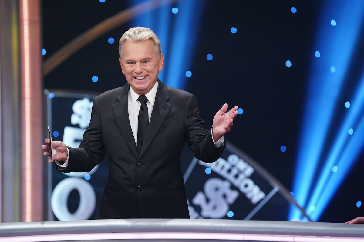 Pat Sajak, who announced his retirement in June 2023, hosting 'Celebrity Wheel of Fortune'