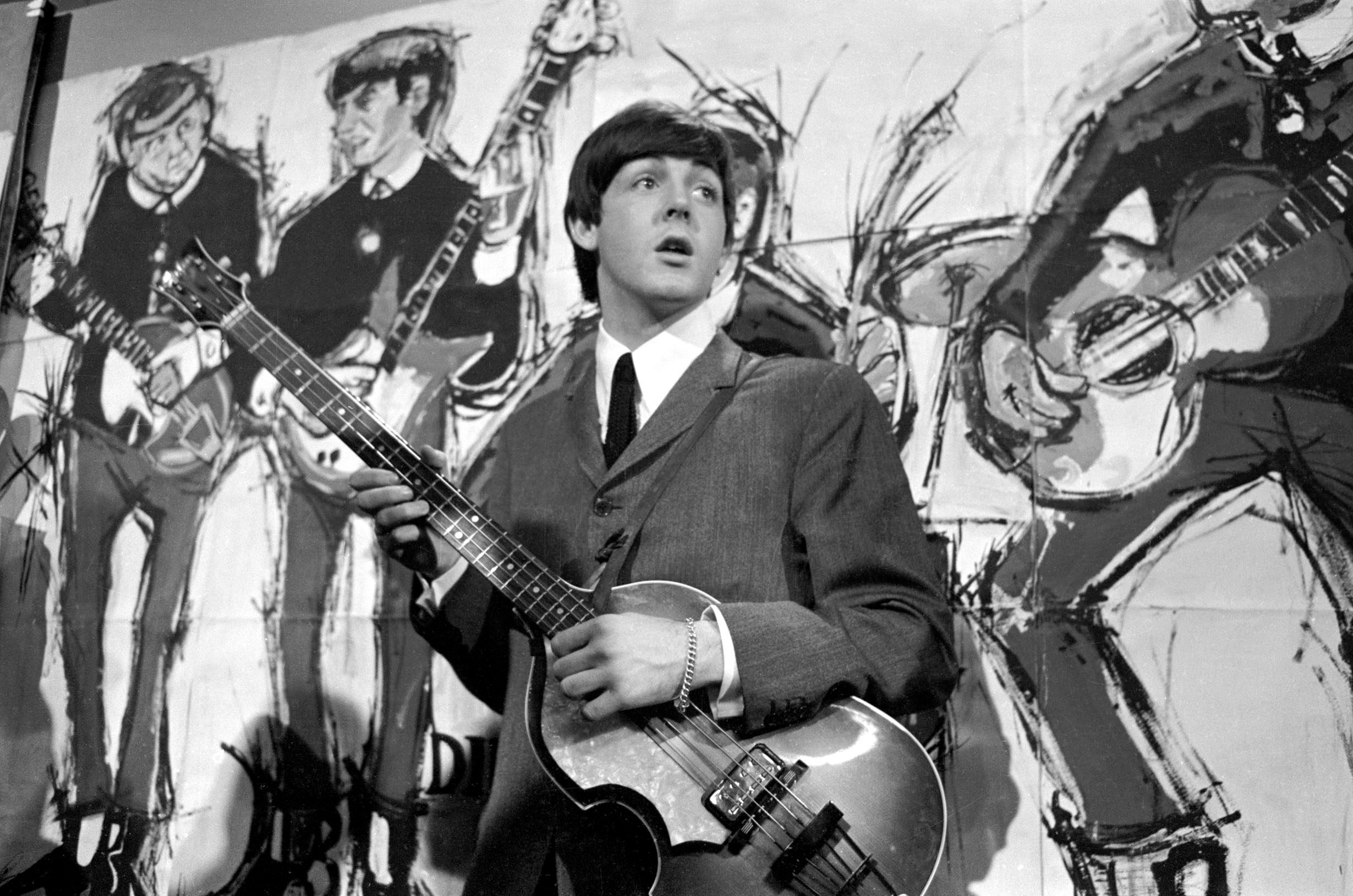 Paul McCartney and The Beatles appear on the TV show 'Reafy, Steady, Go'