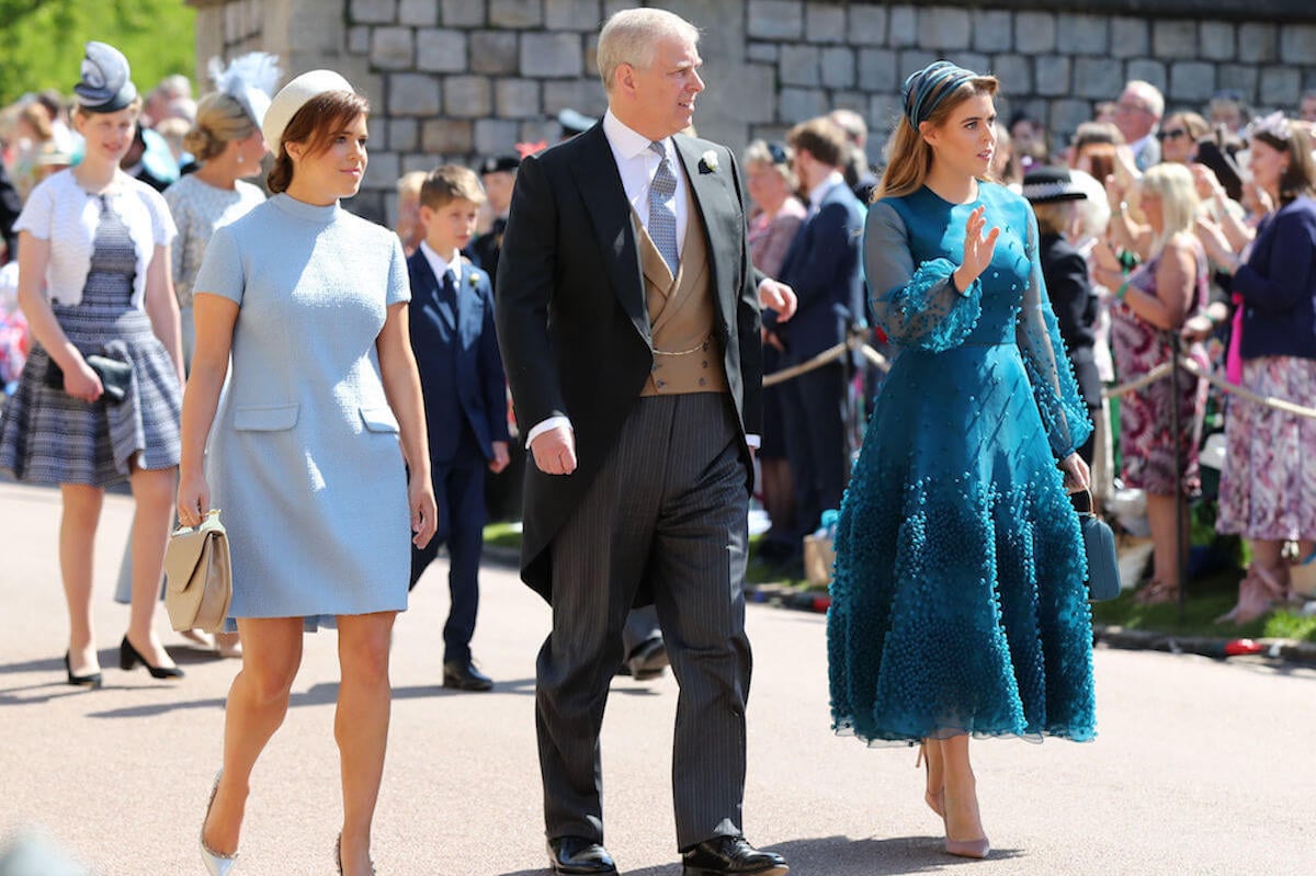 Prince Andrew, whose Royal Lodge dispute reportedly involves his daughters, walks with Princesses Beatrice and Eugenie