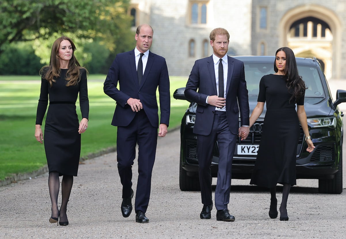Kate Middleton, Prince William, Prince Harry, and Meghan Markle in 2022
