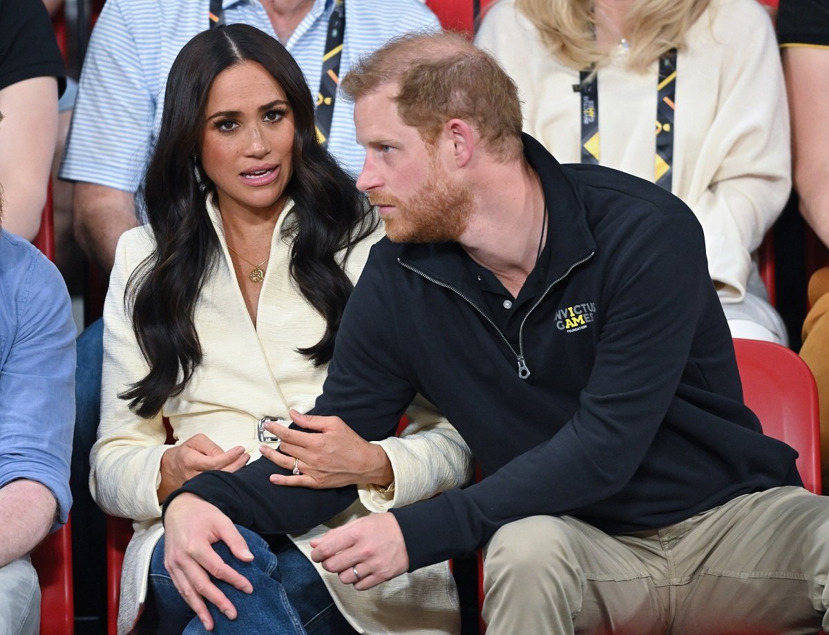 Prince Harry and Meghan Markle attend the sitting volleyball event during the Invictus Games