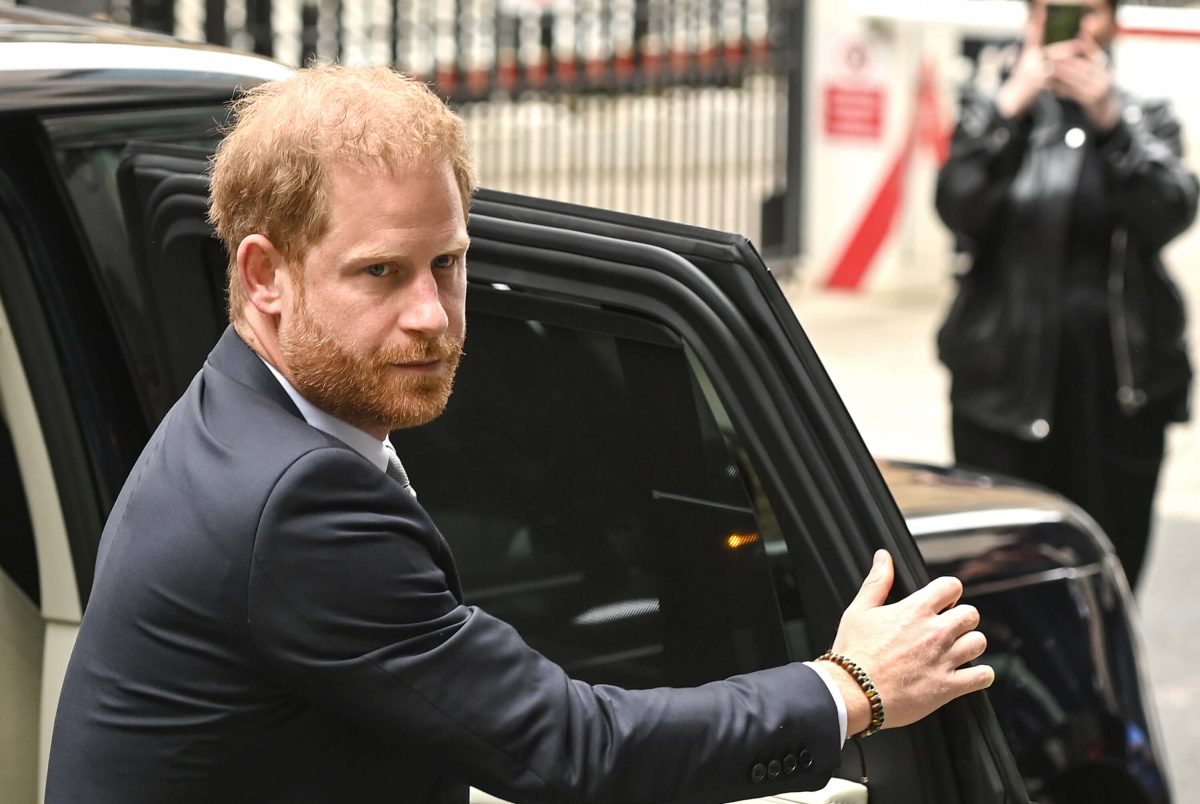 Prince Harry, who a commentator says needs to 'get off his privileged backside,' arriving to court for his phone hacking trial against the Mirror Group