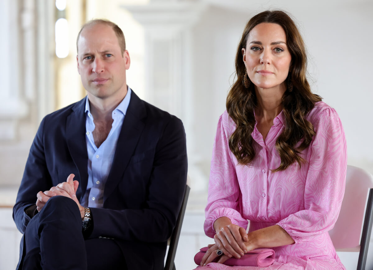 Prince William and Kate Middleton during a visit to Daystar Evangelical Church on March 26, 2022 in Great Abaco, Bahamas