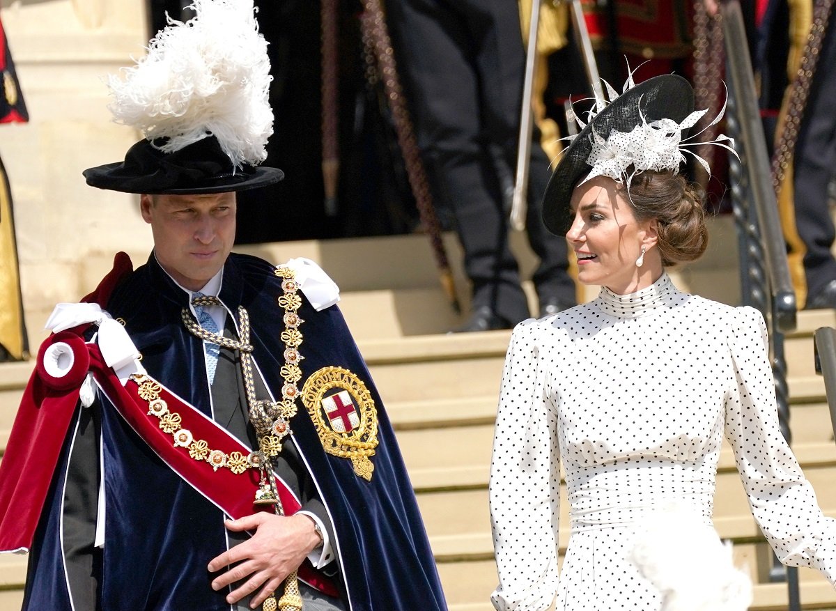 Prince William and Kate Middleton, who a body language experts says is the stronger one in the couple's relationship, depart after the Order Of The Garter Service at Windsor Castle