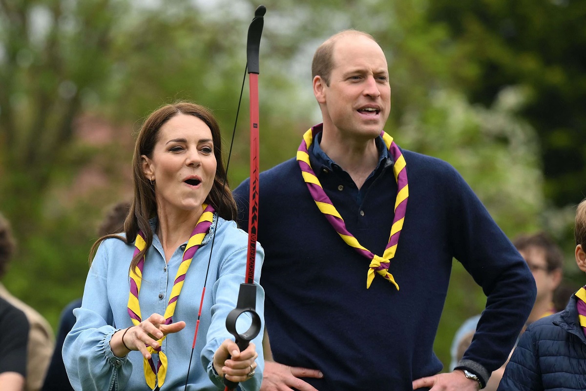 Prince William and Kate Middleton, whose embarrassing mishap during tour of Australia and New Zealand has gone viral, trying archery while taking part in the Big Help Out