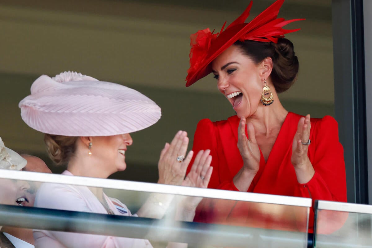 Sophie, Duchess of Edinburgh and Kate Middleton, who 'cemented' their friendship at the 2023 Royal Ascot, cheer