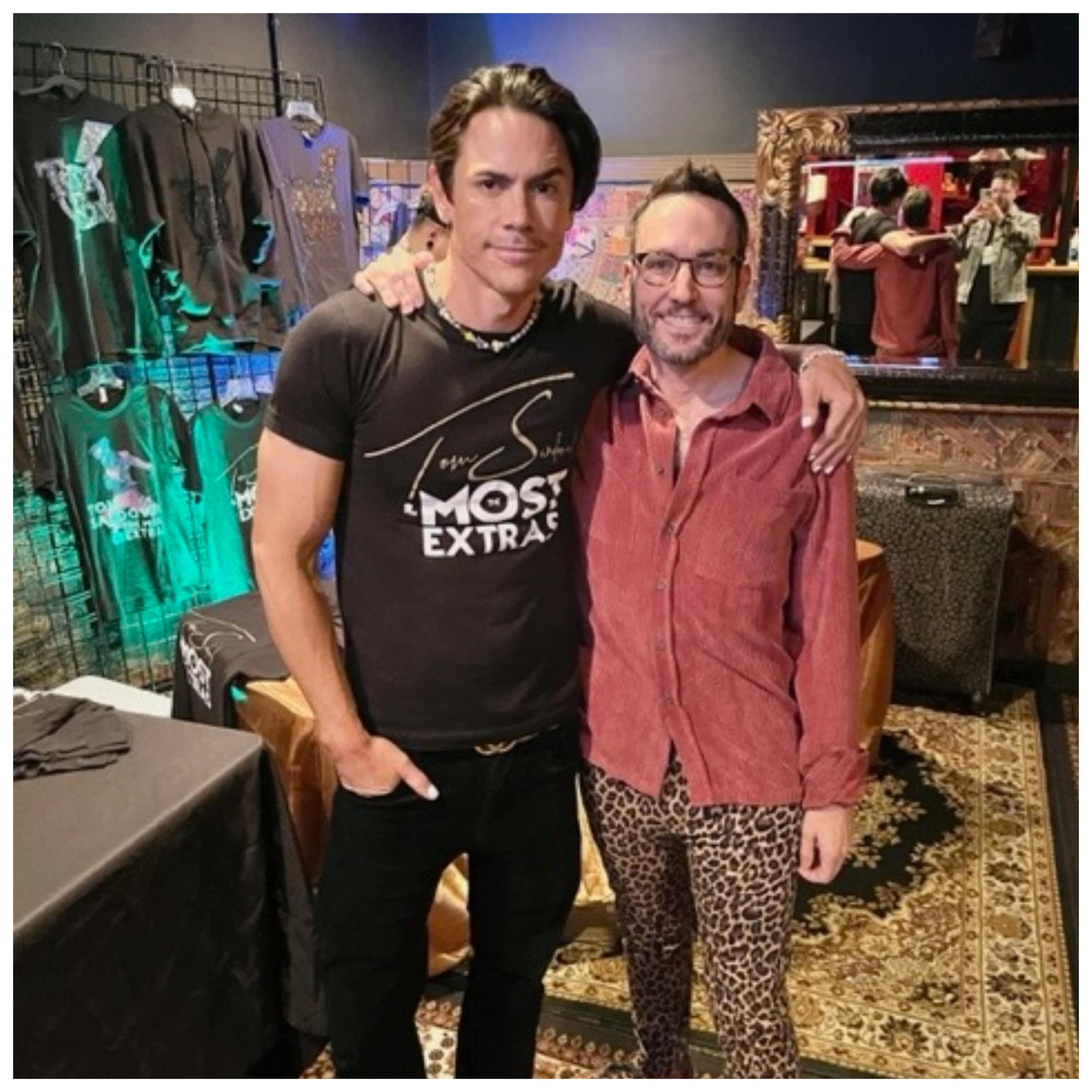 Tom Sandoval from 'Vanderpump Rules' poses for a photo with David Yontef