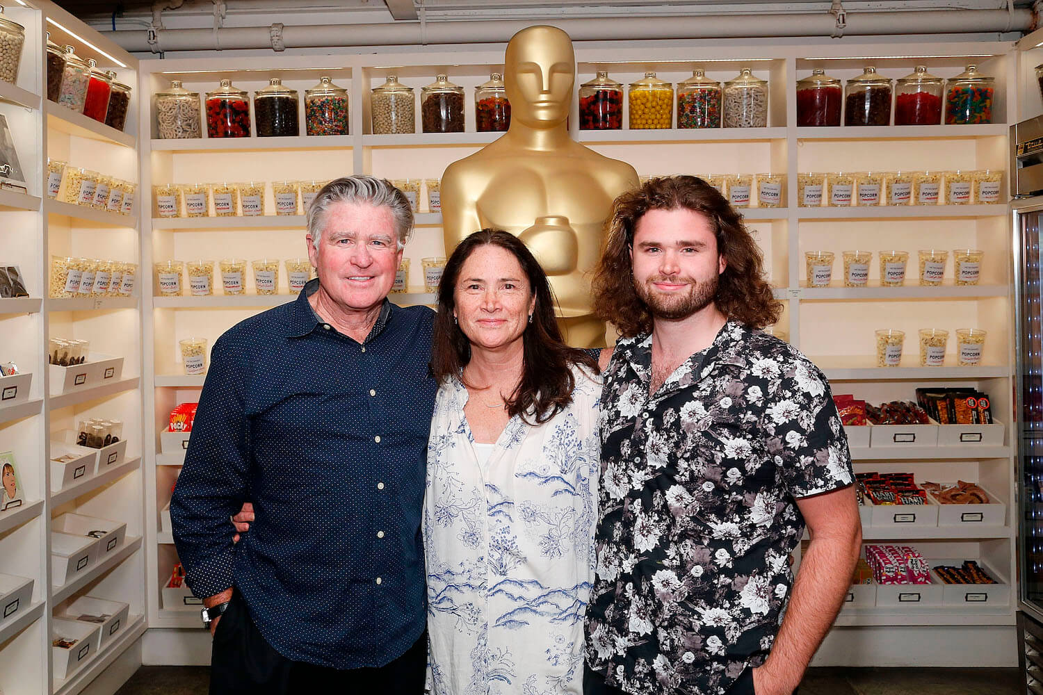 Treat Williams with his wife, Pam Van Sant, and his son, Gill Williams
