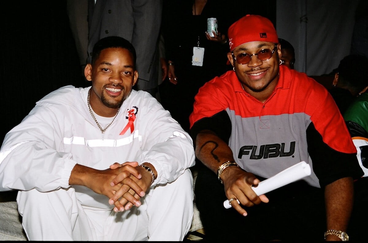 Will Smith and LL Cool J pose together during 1997 Kid's Choice Awards.
