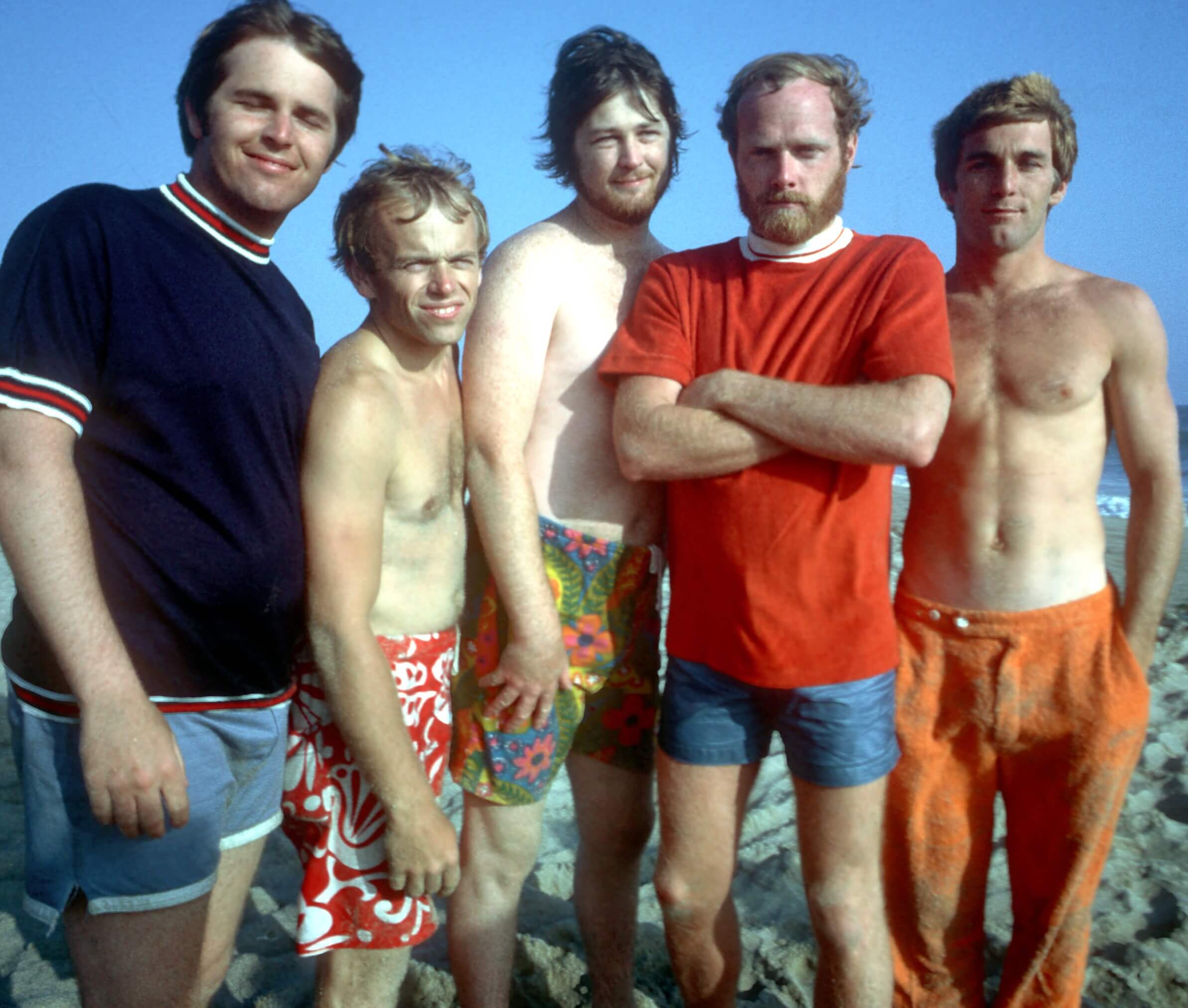 The Beach Boys on a beach