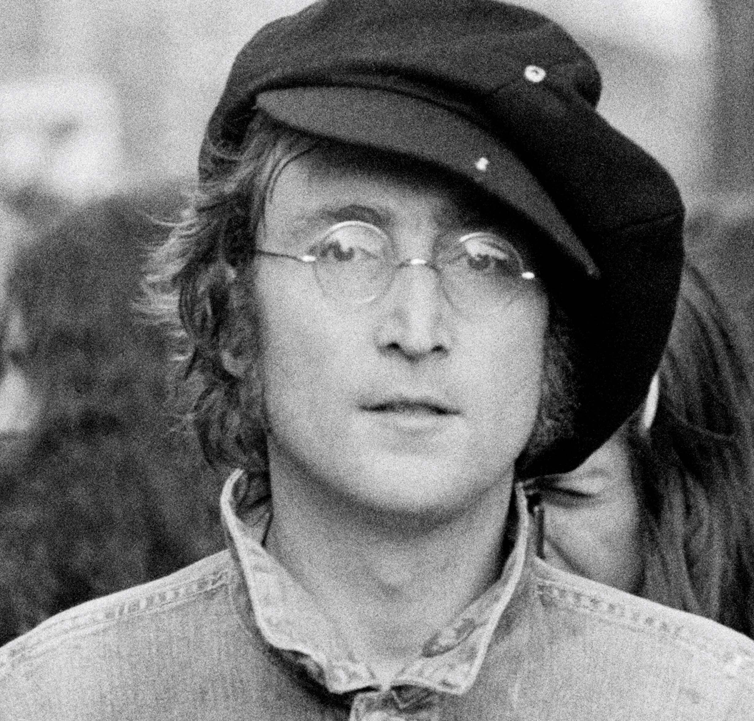 John Lennon in a hat