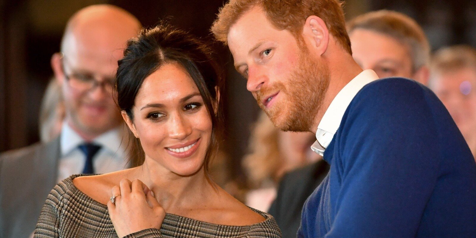 Meghan Markle and Prince Harry pose for a photograph taken in 2018.