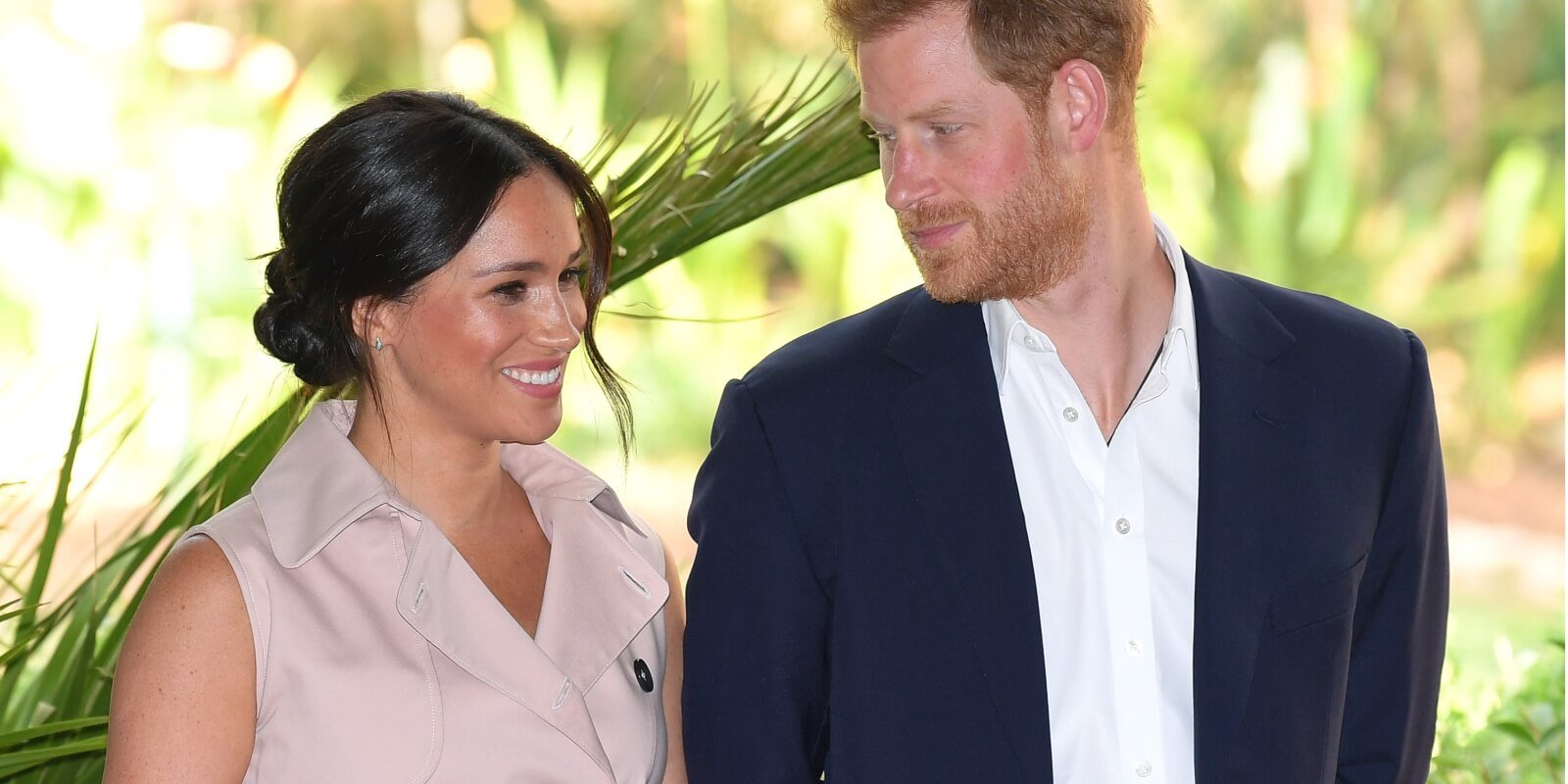 Meghan Markle and Prince Harry on October 02, 2019 in Johannesburg, South Africa.