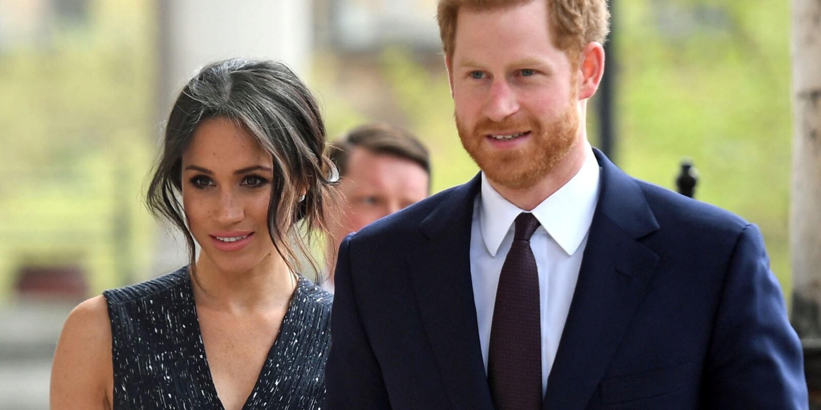 Meghan Markle and Prince Harry at a 2018 photocall.