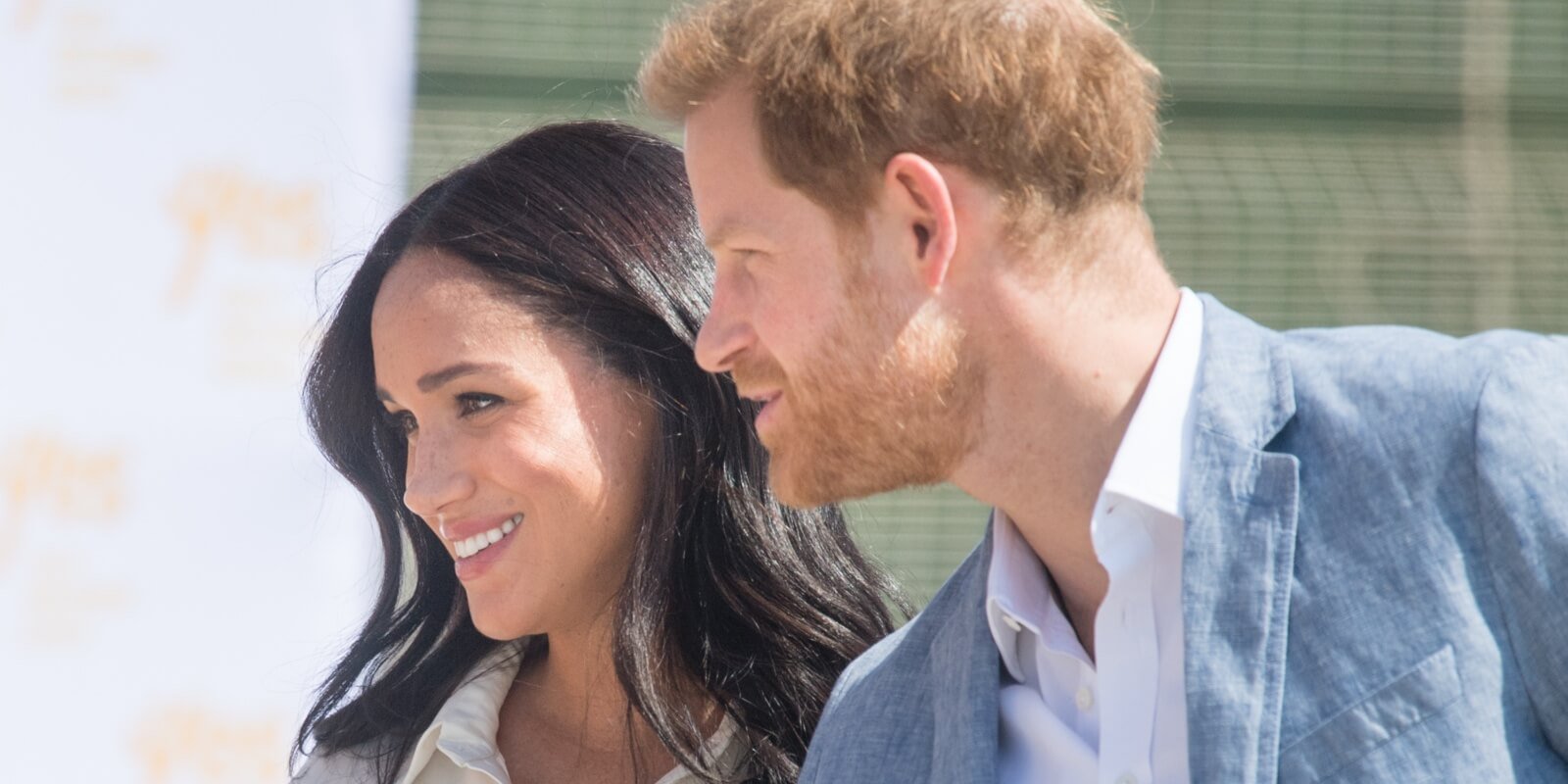 Meghan Markle and Prince Harry on October 02, 2019 in Tembisa, South Africa.