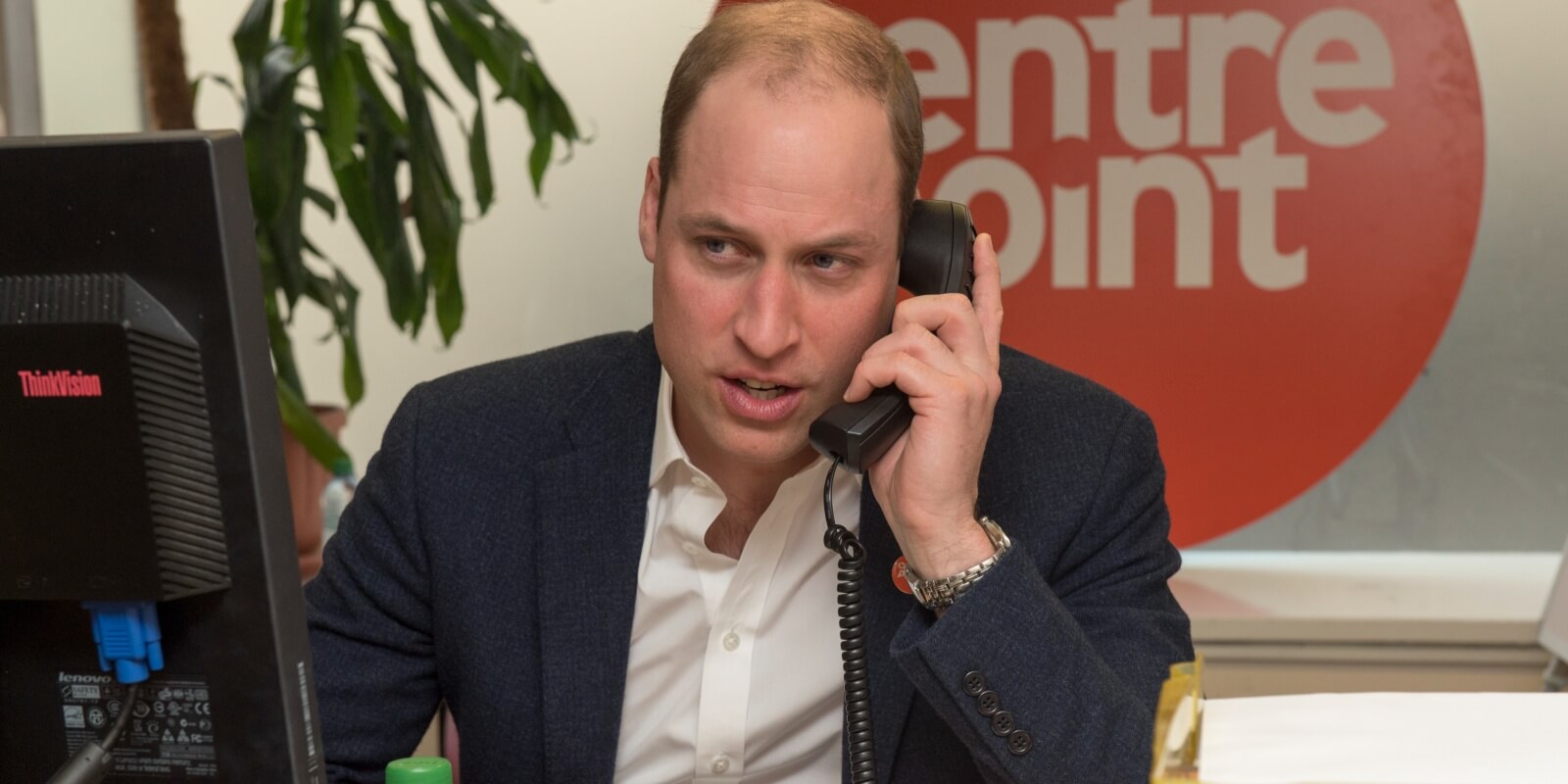 Prince Willaim, Duke of Cambridge officially launched the Centrepoint Helpline in London on February 13, 2017, in London, England.