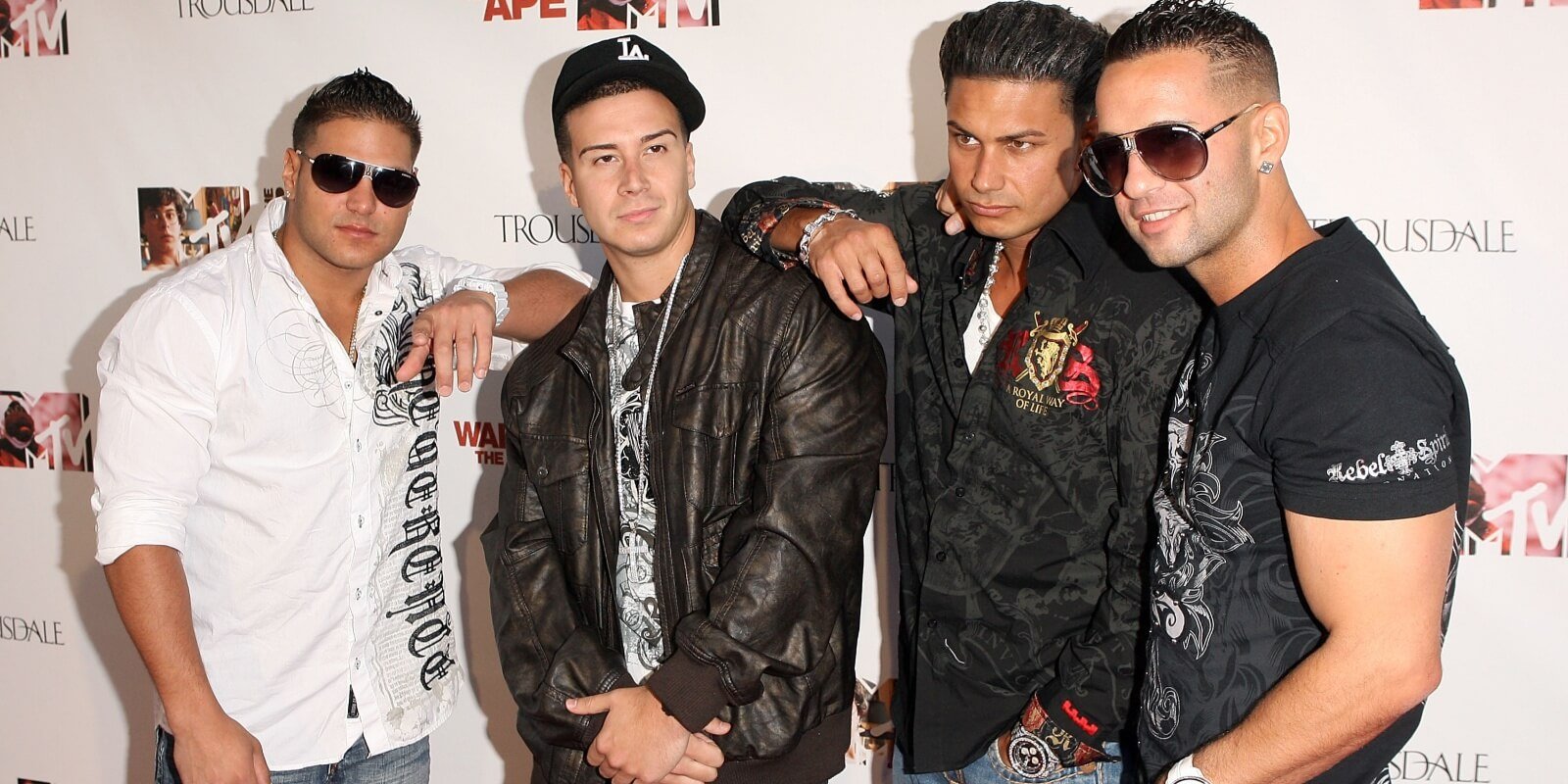 Ronnie Ortiz-Magro, Vinny Guadagnino, Paul DelVecchio and Mike Sorrentino photographed in 2010.