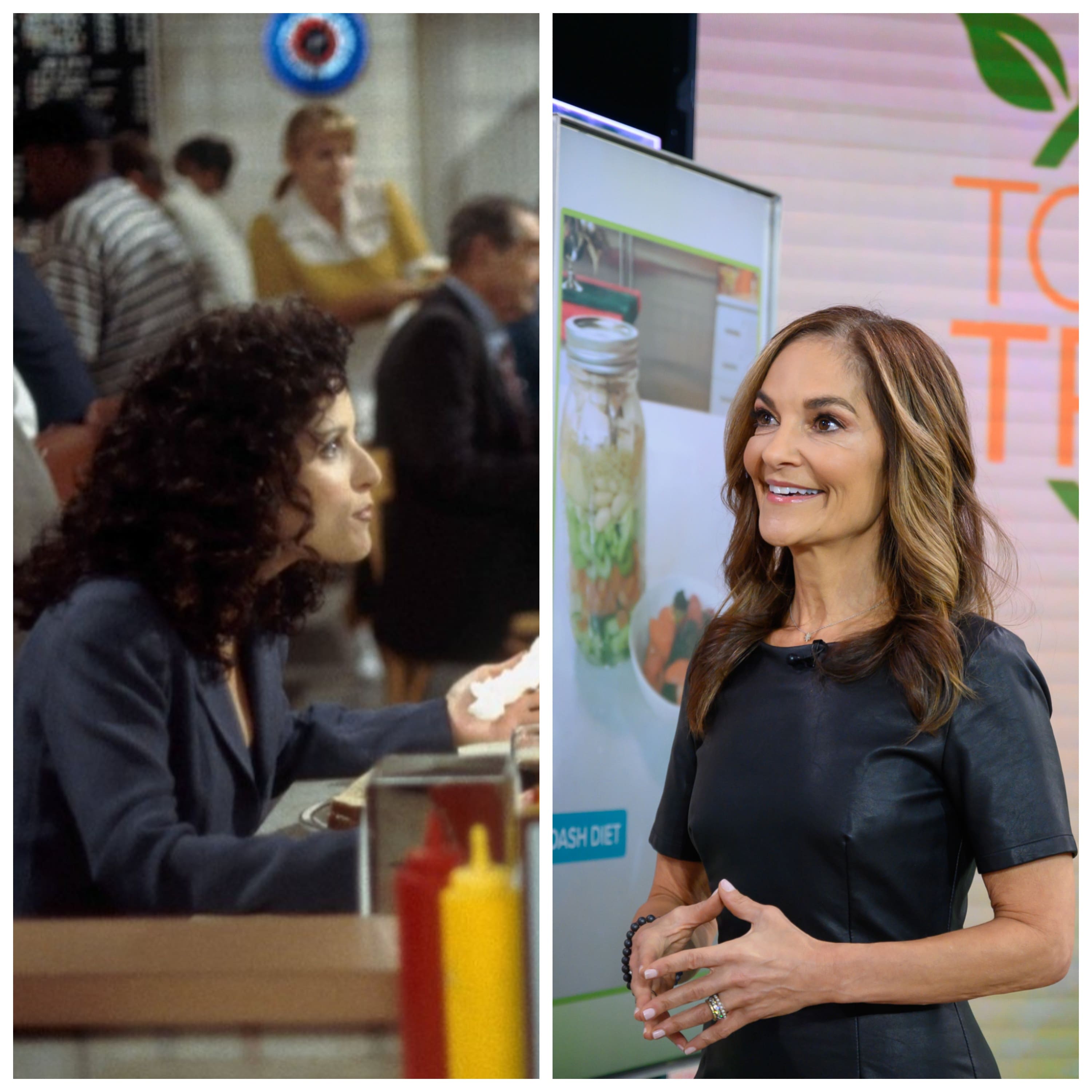 Julia Louis-Dreyfus in 'Seinfeld' and Joy Bauer on 'Today'