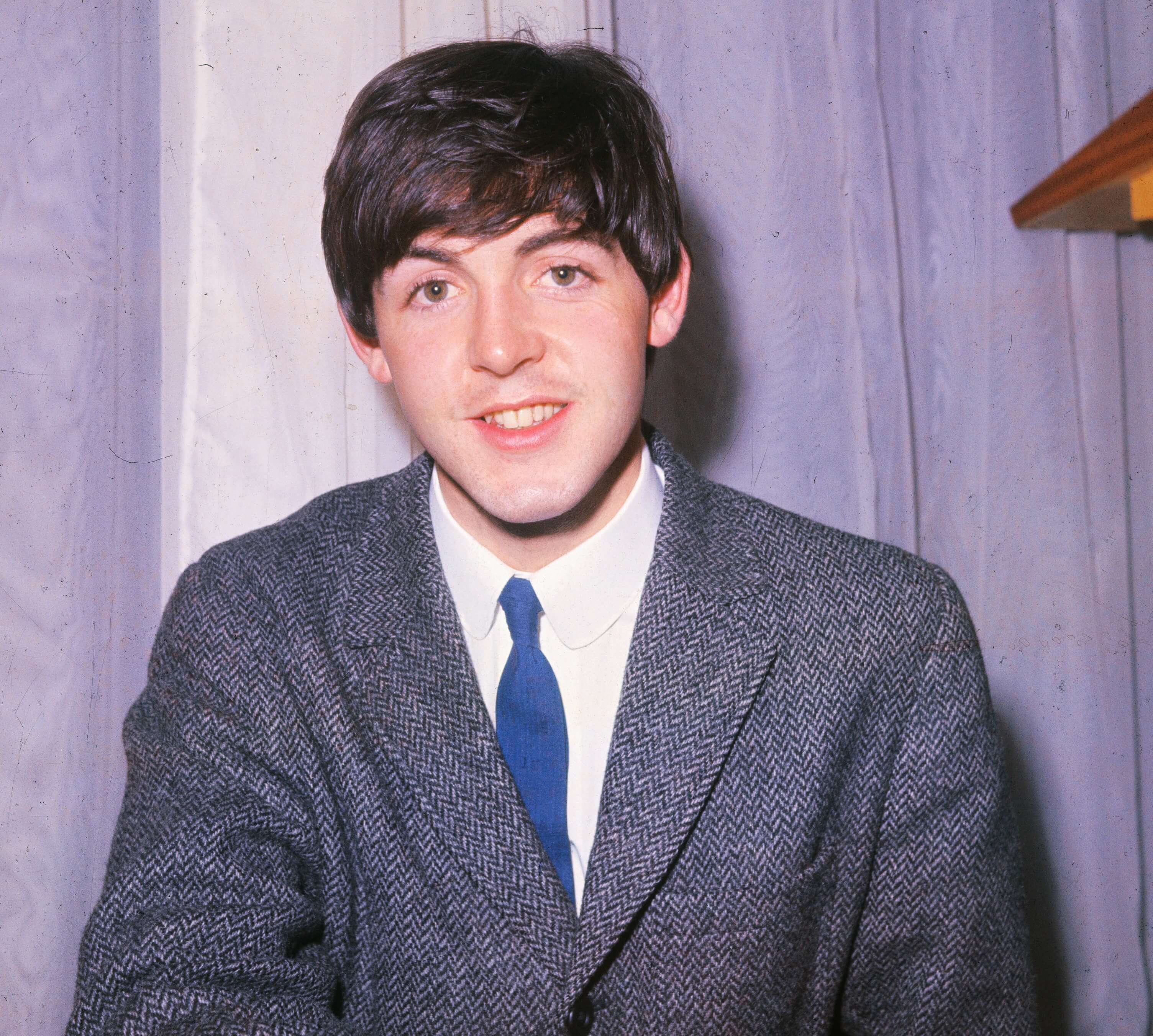 Paul McCartney in a suit during The Beatles' 'White Album' era