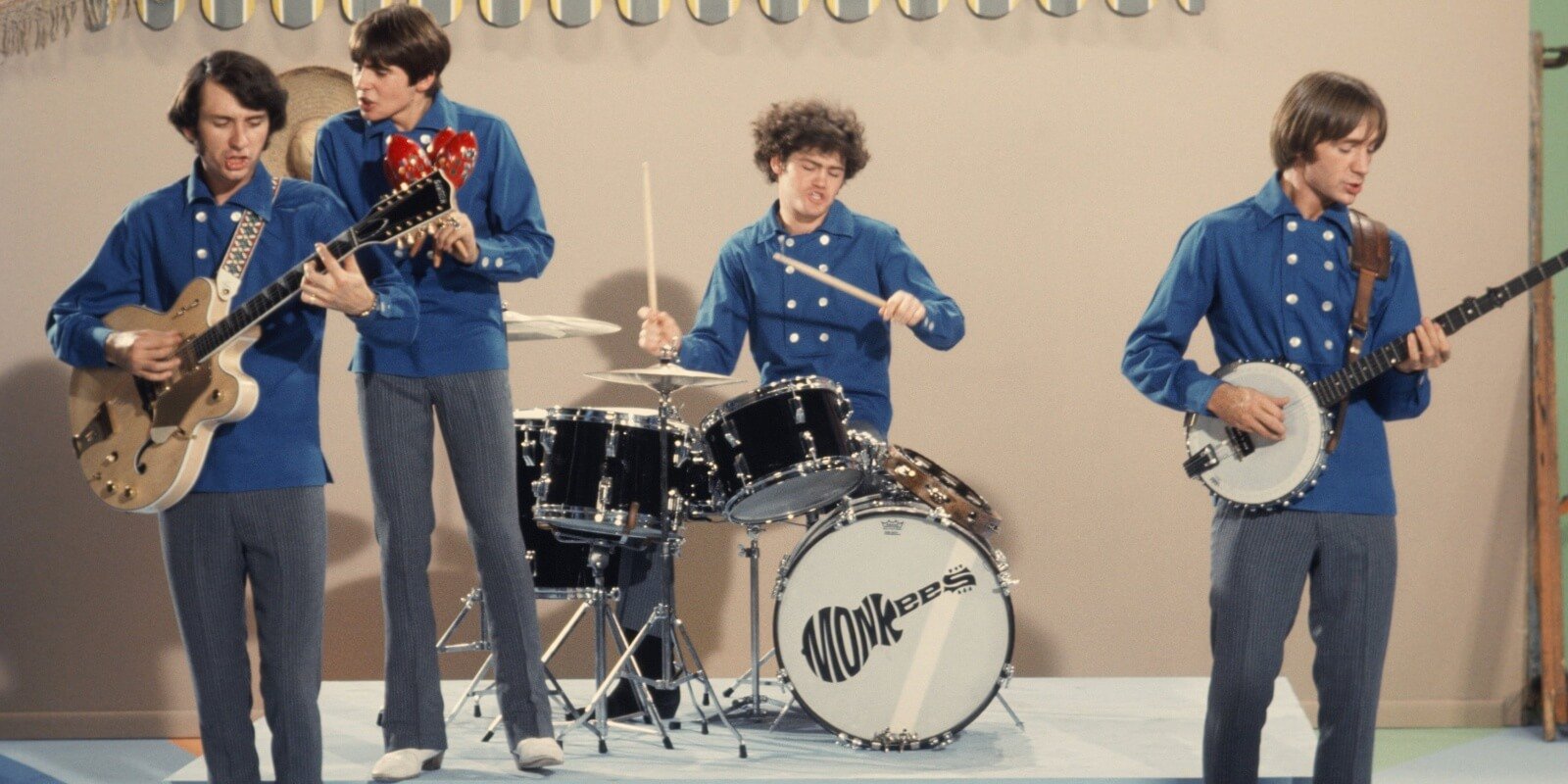 The Monkees members included Mike Nesmith, Davy Jones, Micky Dolenz and Peter Tork.