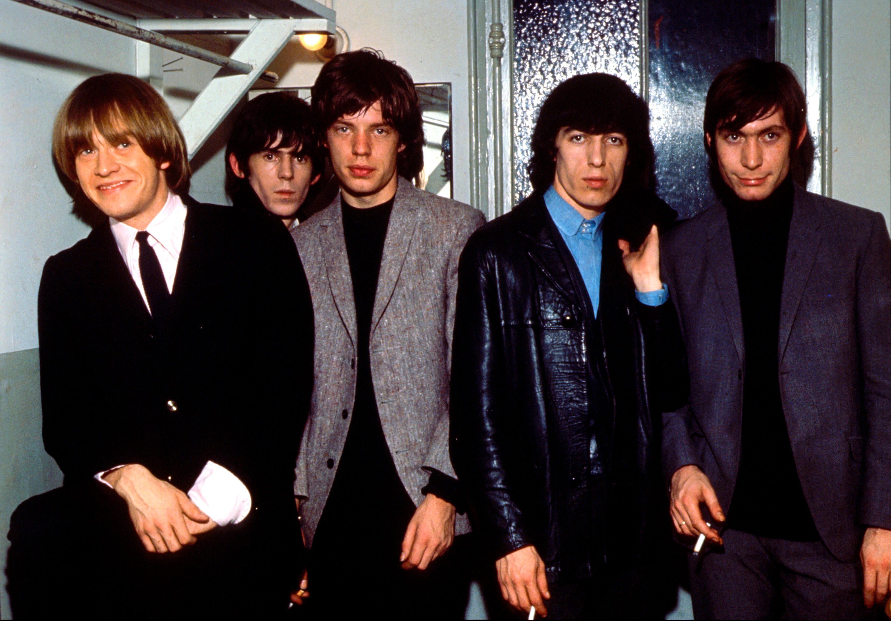 The Rolling Stones wearing black