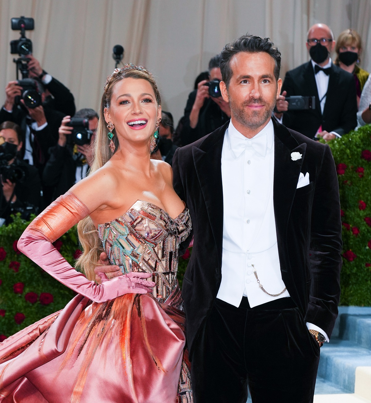 Blake Lively and Ryan Reynolds attend The 2022 Met Gala