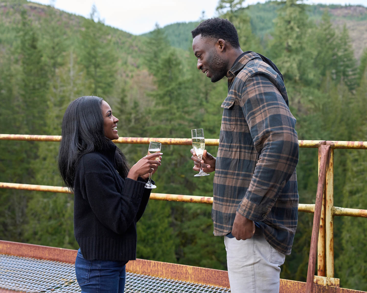 Charity Lawson speaking to Dotun Olubeko on their 1-on-1 date in 'The Bachelorette' 2023