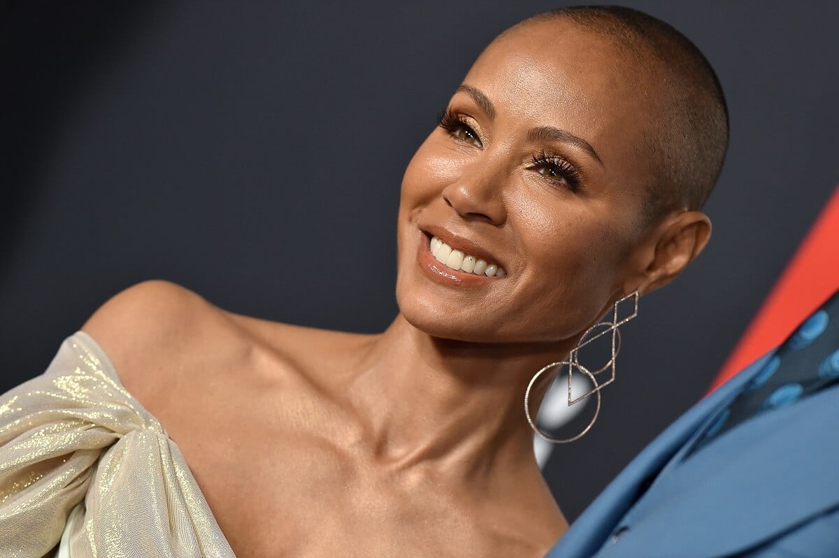 Jada Pinkett Smith smiling in a dress at the AfI Fest.