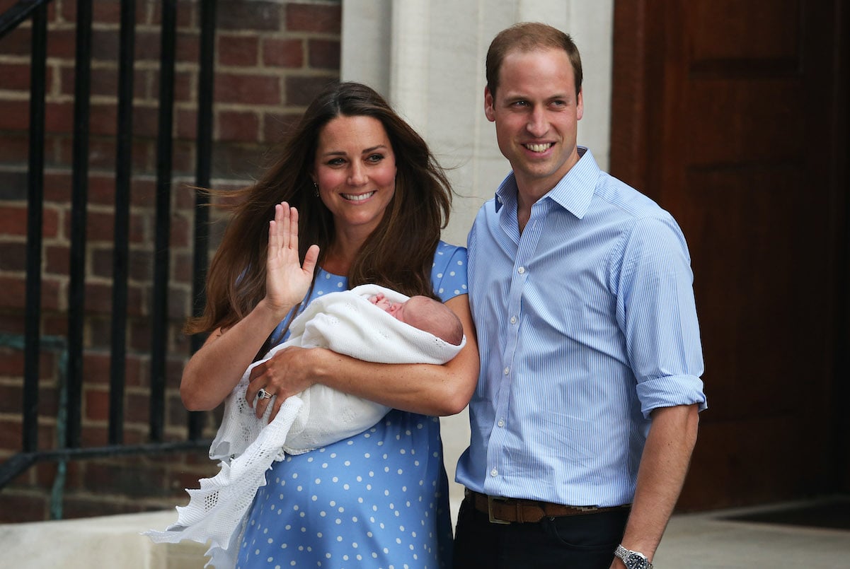 Kate Middleton and Prince William introduce Prince George in 2013