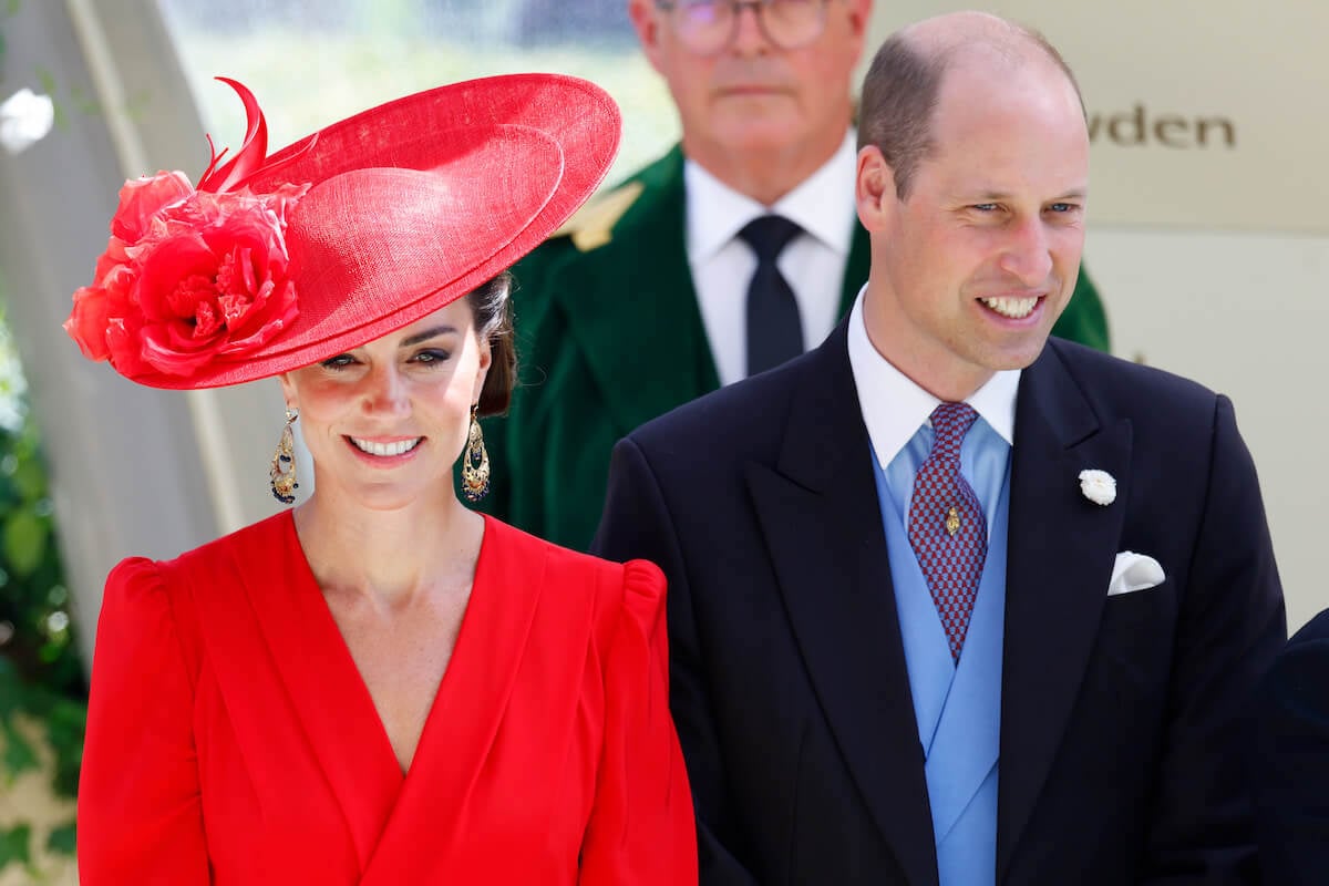 Kate Middleton and Prince William, whose Adelaide Cottage move gave them the opportunity to put their own 'stamp' on their home, smile