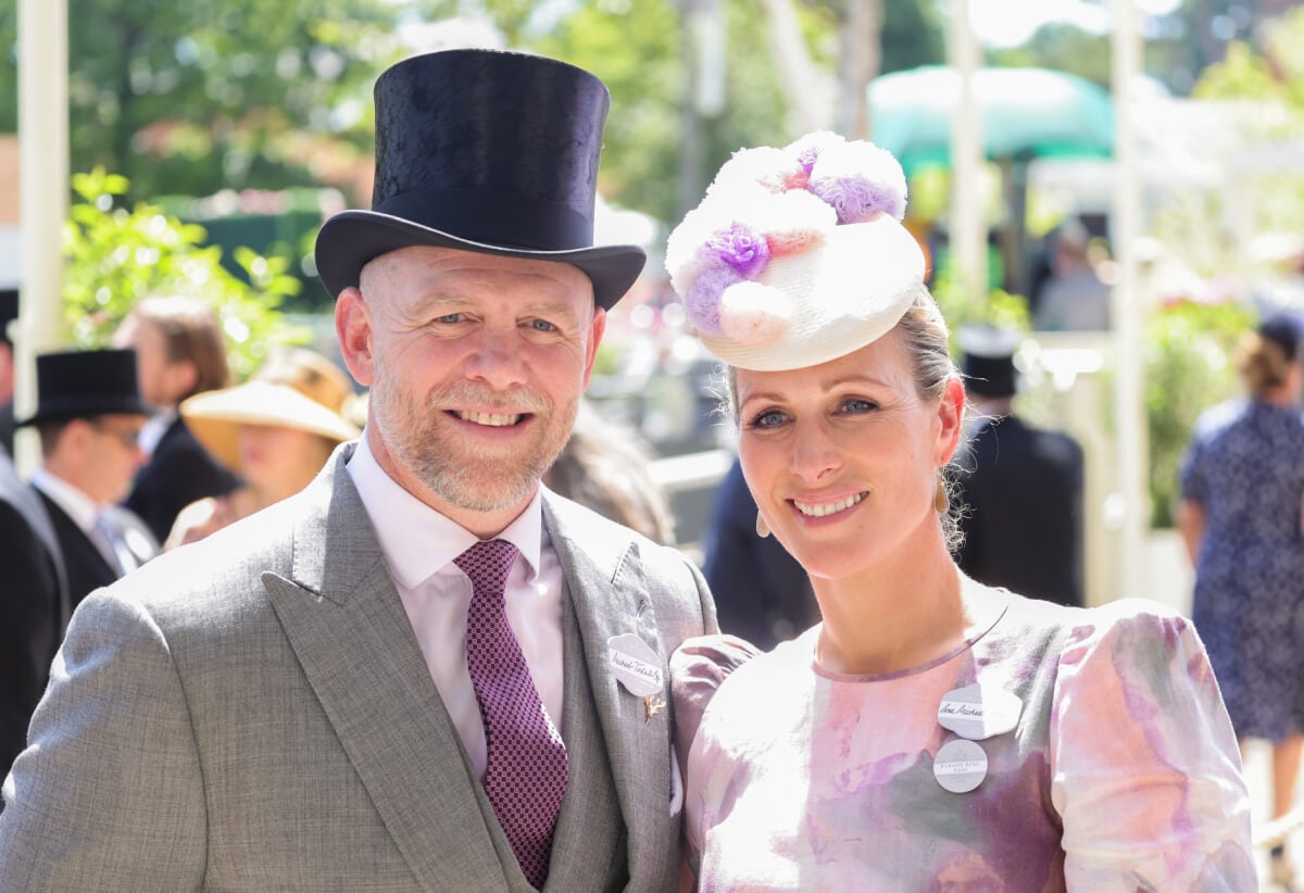 Mike Tindall and Zara Phillips attend Royal Ascot 2022 at Ascot Racecourse on June 14, 2022 in Ascot, England