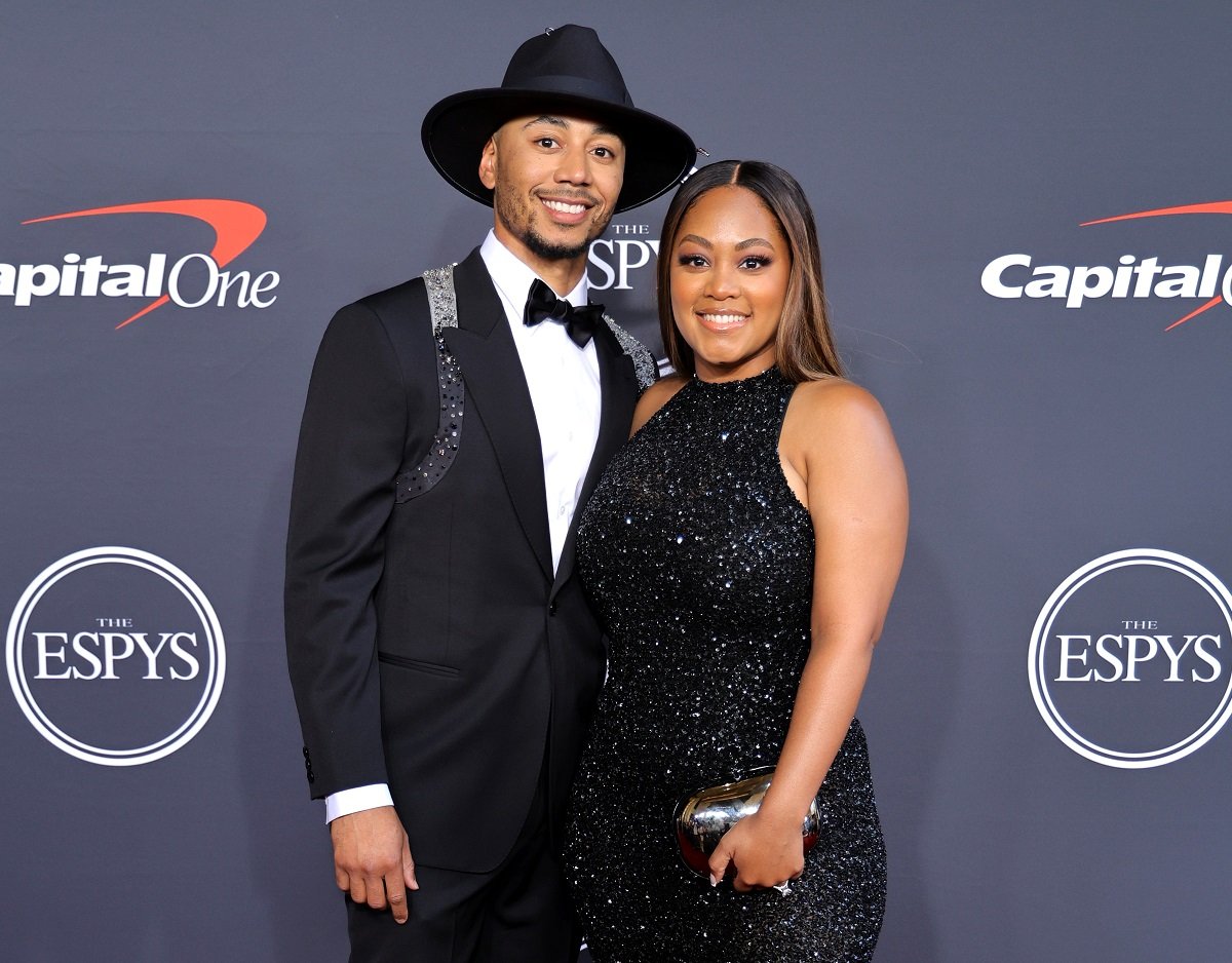 Mookie Betts and his wife, Brianna Hammonds, attend the ESPYs